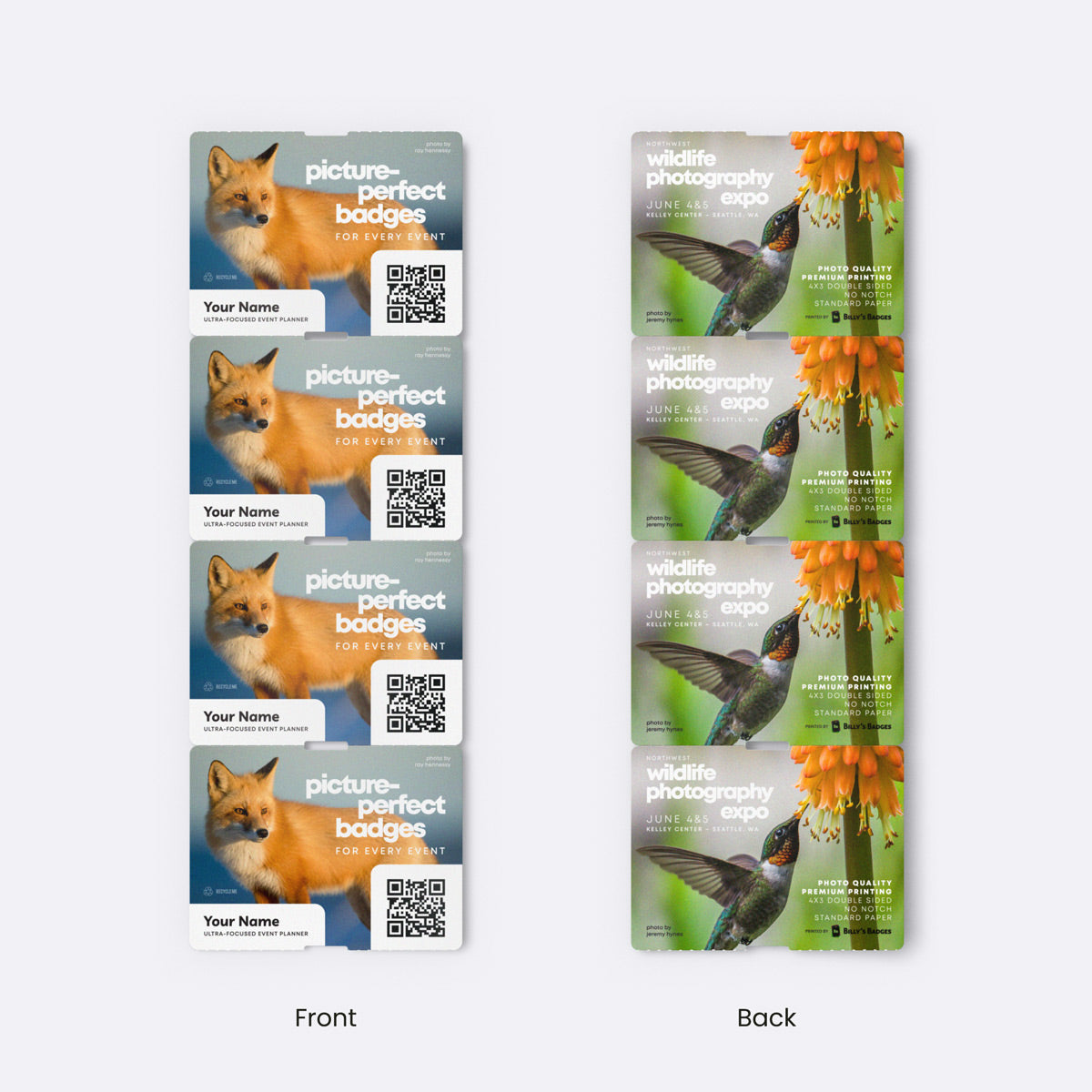 4" x 3" Paper - Event Badge 4" x 3" Paper - Event Badge