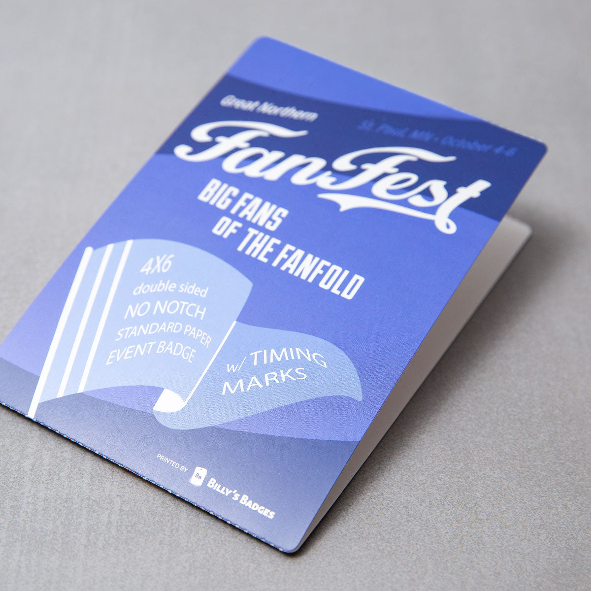 4" x 6" Paper - Event Badge 4" x 6" Paper - Event Badge