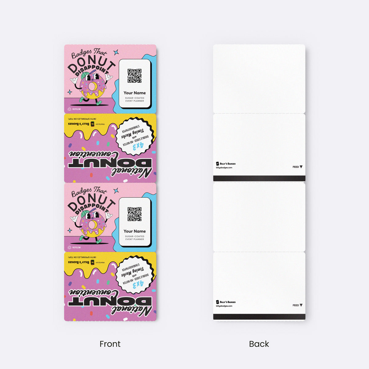 4" x 3" Paper - Event Badge
