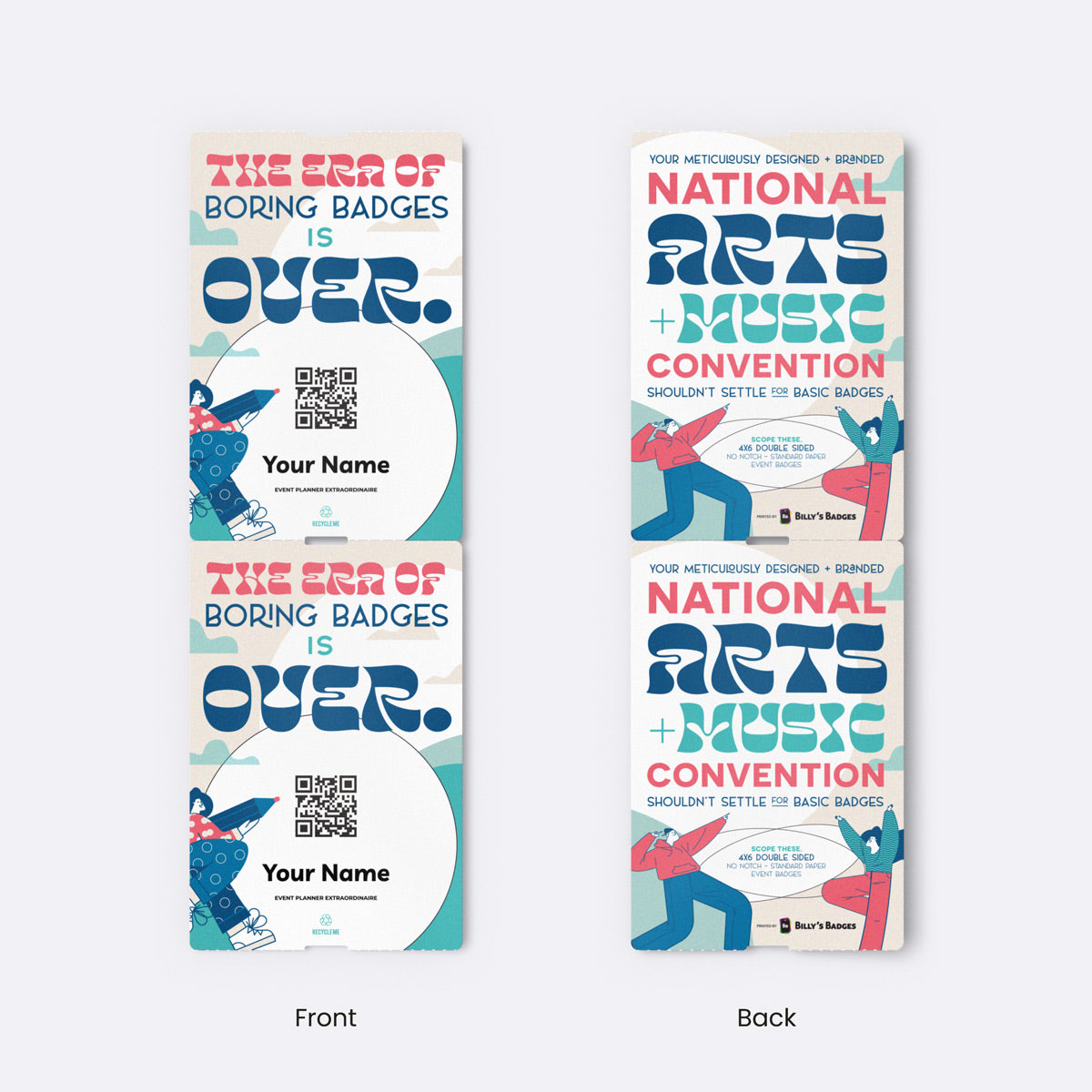 4" x 6" Paper - Event Badge