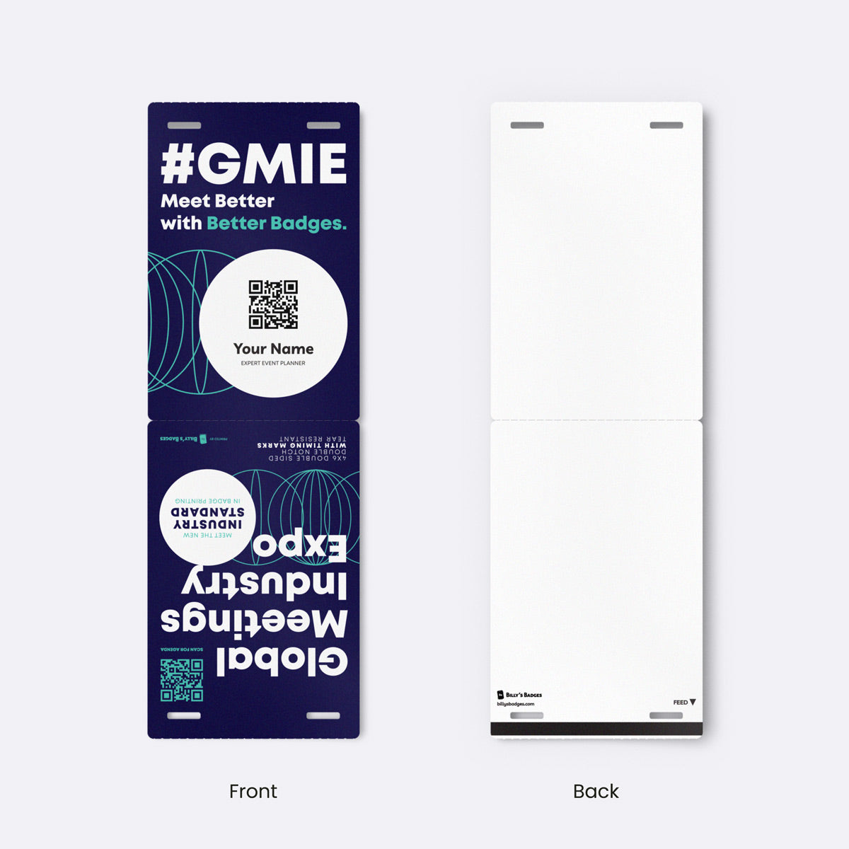 4" x 6" Paper - Event Badge