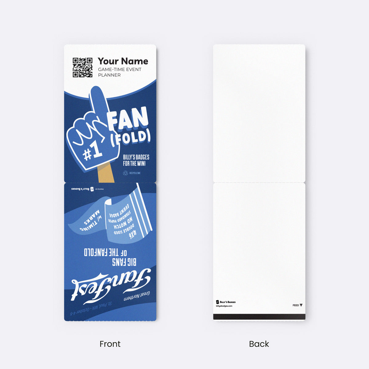 4" x 6" Paper - Event Badge