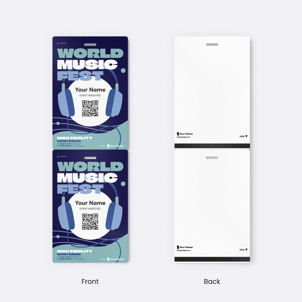 4" x 6" Paper - Event Badge