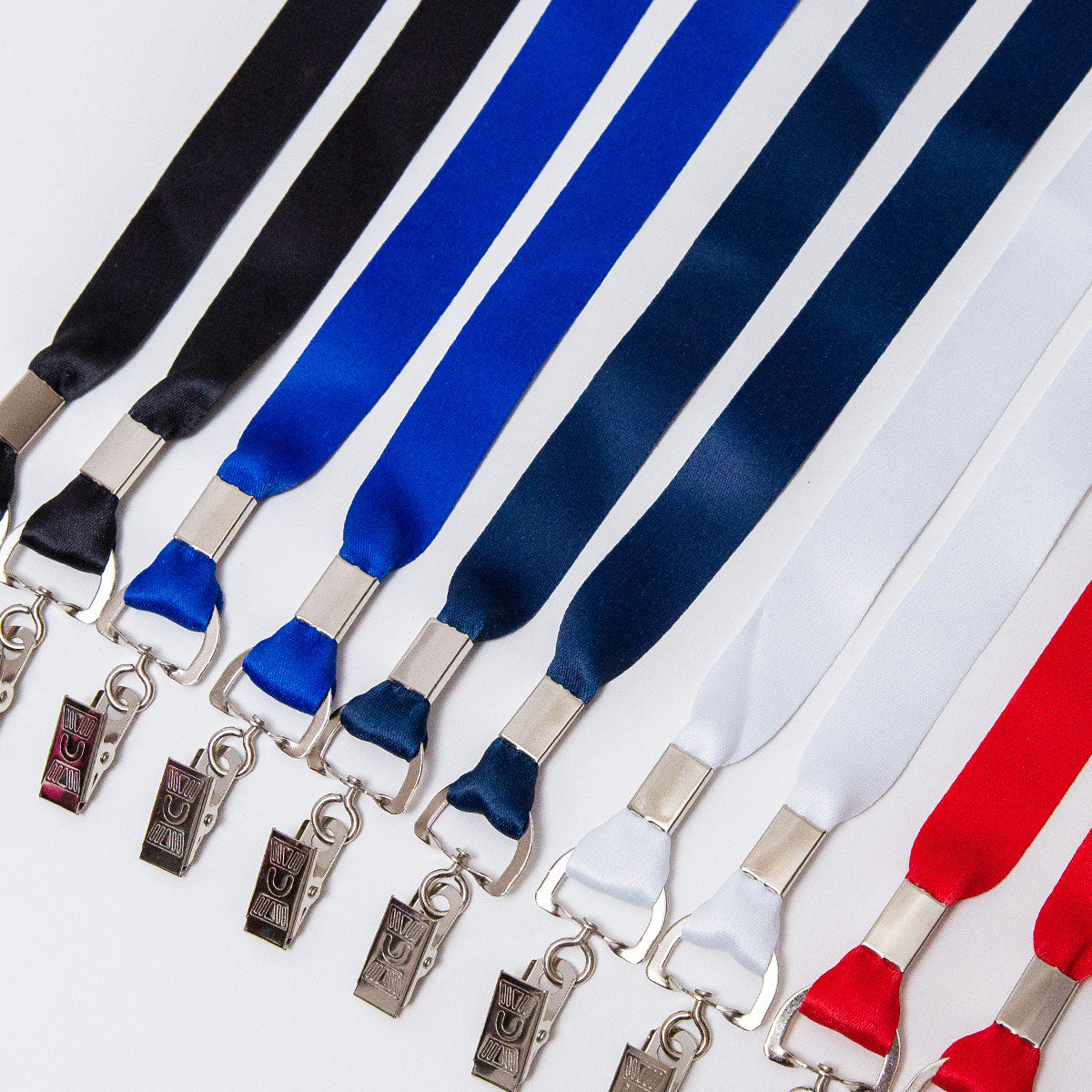 Quick-Ship Event Badge Lanyard - Double Bulldog - 3/4"